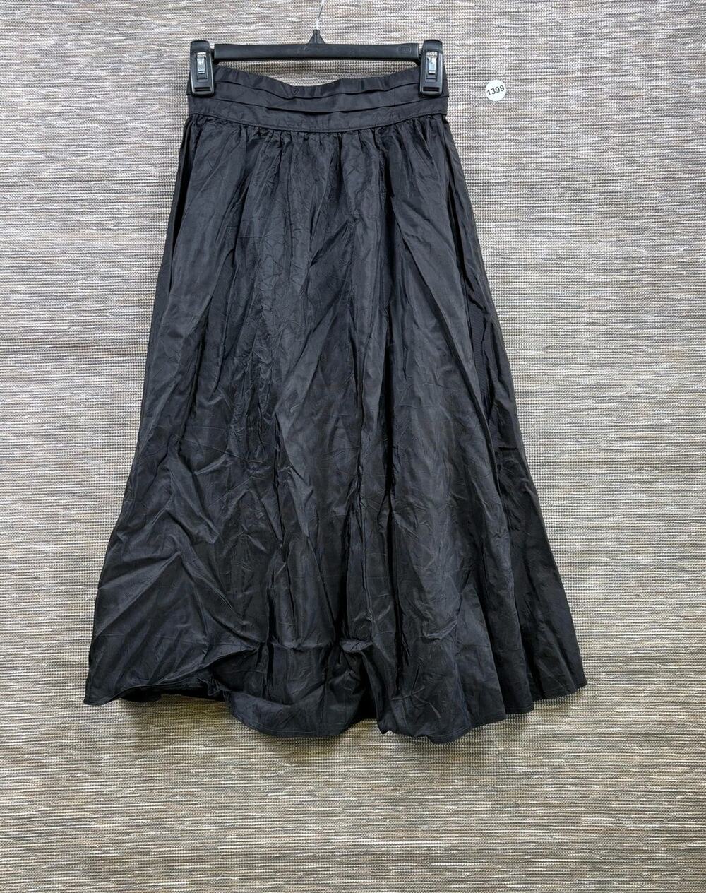 Vintage Jessica's Gunnies Full Maxi Skirt Juniors Size 7 Black Button Waist USA
